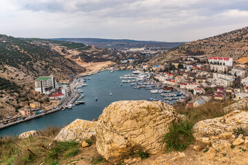 Crimea. Sevastopol. Balaklava Bay.