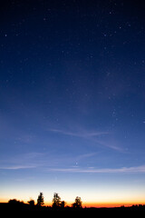 Fototapeta na wymiar nightsky-aurora high panorama