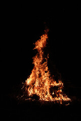 Osterfeuer, Hamburg, 2020