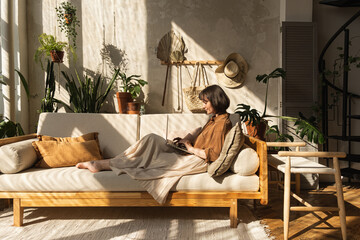 Business woman at home