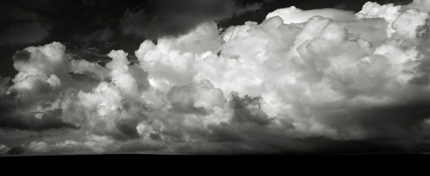 Summer storm over a farmers crop.