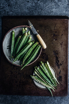 Sliced Okra