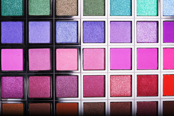 multicolored eye shadows - for bright visage