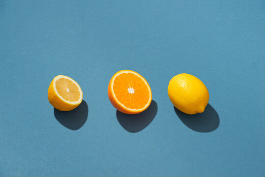 Lemon and Orange. Citrus fruits