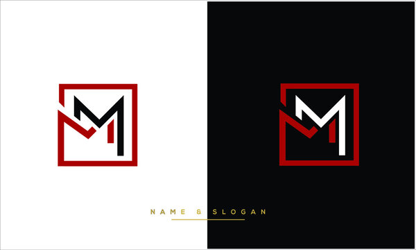 Abstract Letter M and MM Logotype Graphic by mdmafi3105 · Creative