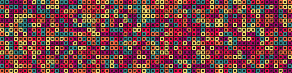 Abstract Geometric Pattern generative computational art illustration