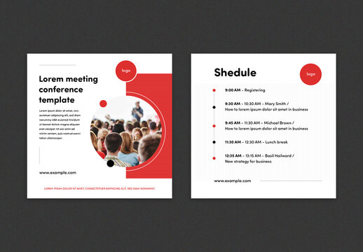Social Media Layouts for Conference Meeting