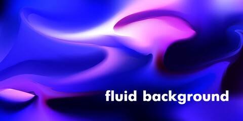 Fluid neon backdrop. Minimal backround design with liquid colors. Vibrant dynamic wallpaper. Creative graphic composition for poster, brochure, flyer and card. EPS 10.