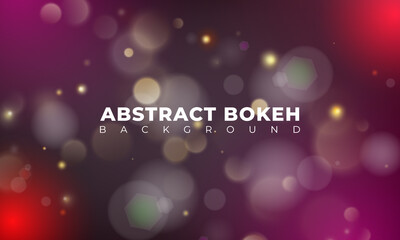 Bokeh Background, Abstract Shiny Colour Bokeh Background Design Element