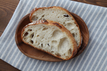 フランスのパン スライス テーブル