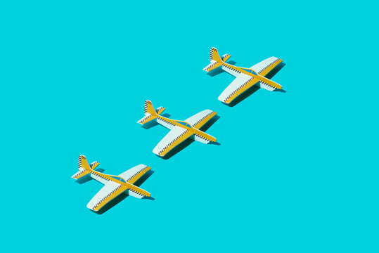 three toy planes