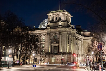 Fototapeta na wymiar Reichstag building in Berlin - most famous - Main government building in Berlin - travel photography