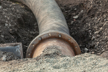 Flexible sewer pipe, sewer repair, road repair