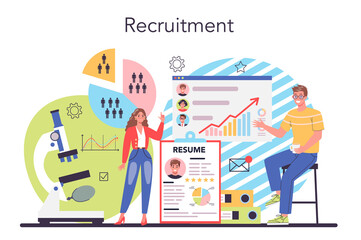 Headhunting concept. Idea of business recruitment and human