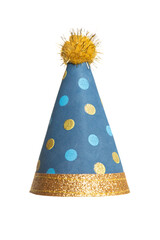 birthday hat on an isolated white background