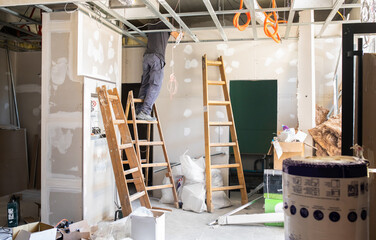 Indoor construction site