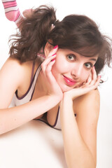 Fototapeta premium sporty teenager girl