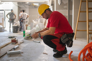 Indoor construction site