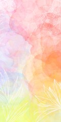 Watercolor abstract background wallpaper art pink colors 