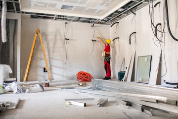 Indoor construction site