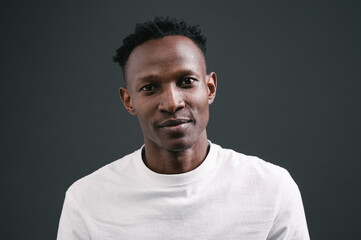 portrait of a young black man