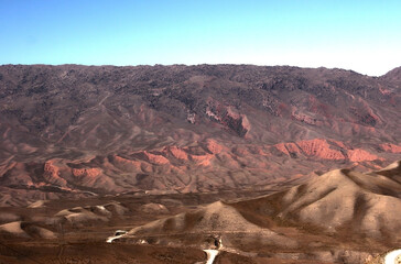 Beautiful mountains in Kyrgyzstan near Kazarman. Beautiful landscape with mountains at Kyrgyzstan...