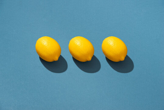 Lemon. Fruit minimal concept.