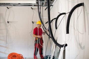 Indoor construction site