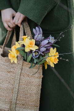 Delicate handmade paper flowers bouquet