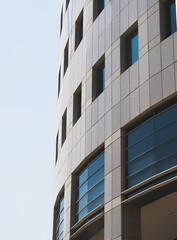 corporate buildings cold tones