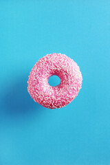 Sweet pink donut