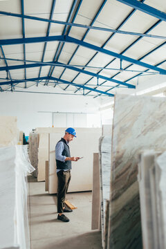 A Work Day in the Marble Warehouse