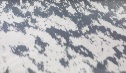 Shadow on the wall from the snow on the window