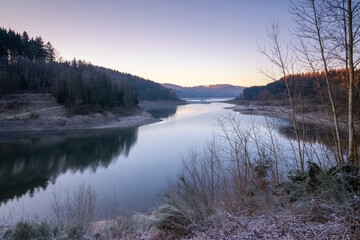 Dhunn water reservoir, Bergisches Land, Germany