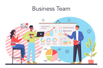 Business team concept. Idea of strategy and achievement in teamwork