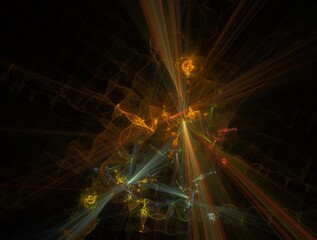 Obraz premium Imaginatory fractal background generated Image