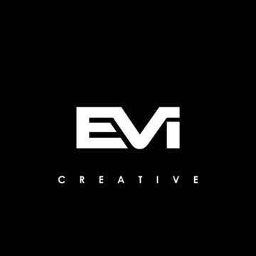 EVI Letter Initial Logo Design Template Vector Illustration