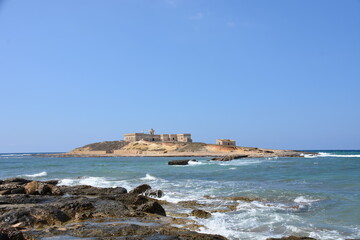 Fototapeta na wymiar Sicily sea and buildings