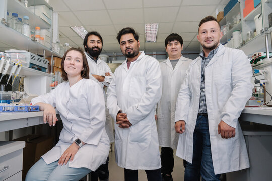 Group Of Scientists in A Laboratory