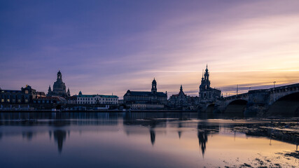 Fototapeta na wymiar Dresden Sonnenuntergang