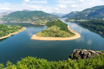Arda River meander and Kardzhali Reservoir, Bulgaria