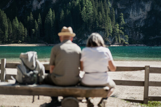 Boat At The Braies Lake, Dolomites