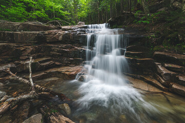 Flowing Summer Waterfall