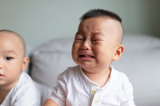 asian baby crying