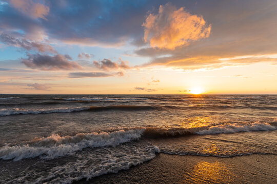 Beautiful Sunset On Lake Erie