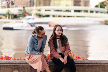 sad moment between friends