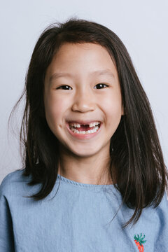 A cute laughing young girl