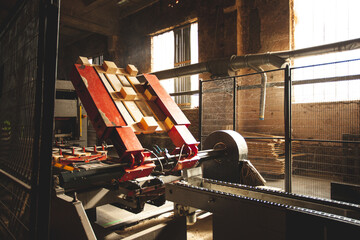 Production line of the wooden furniture factory