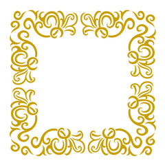 ornamental floral elements for design in vintage stile.