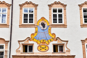 Solar clock in Salzburg in Austria